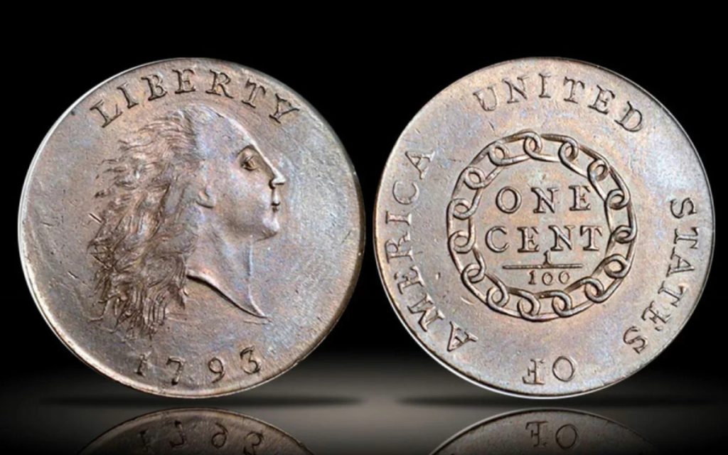 „Flowing Hair Chain Ameri“: americká minca v hodnote jedného centu, ktorá sa môže predať za 2,5 milióna dolárov