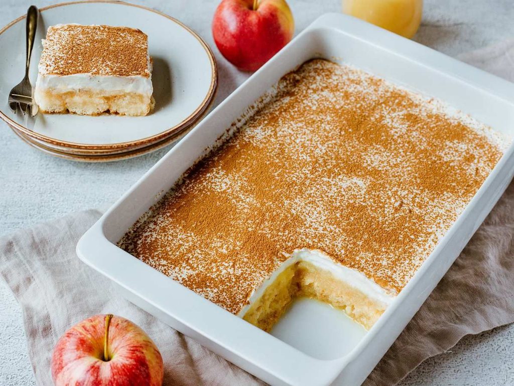 Pripraví sa za 15 minút: chladné jablkové tiramisu na koniec leta
